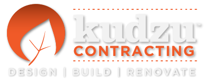 KUDZU Contracting Logo 2.0 White TXT-150